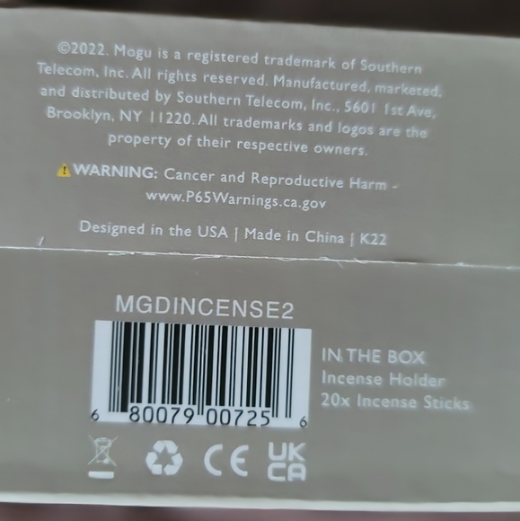 NEW Mogu Luxury Collection Ceramic Incense Holder (20 Sandlewood Incense Sticks) - Picture 5 of 5